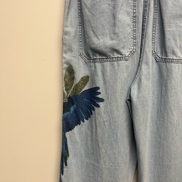 Levi’s X FARM RIO- Denim Jumpsuit with Parrot Print - Picture 11 of 11